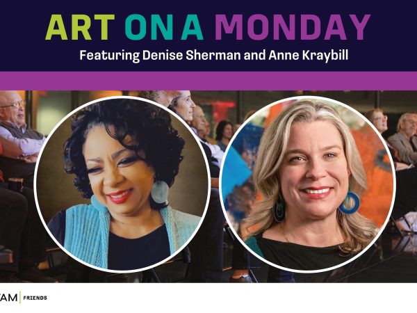Photo of Denise Sherman and Anne Kraybill. Text reads ARt on a Monday Featuring Denise Sherman and Anne Kraybill