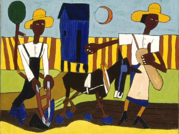 Man Sowing Land