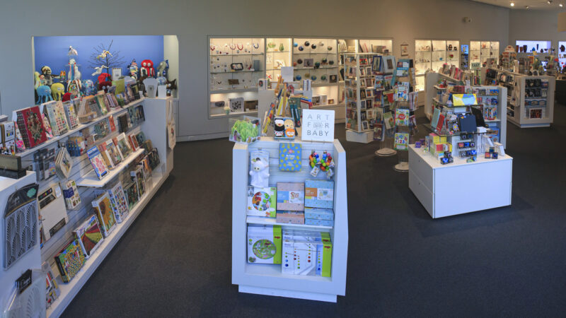 Panoramic of the museum store