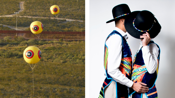 graphic showing 2 photos of the film